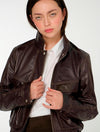 CHAQUETA BOMBER QUINTA CAMACHO CUERO