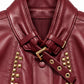 CHAQUETA REGENTE ROUGE DE CUERO LISO