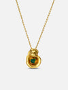COLLAR FIBA DE ESMERALDA PEQUEÑO