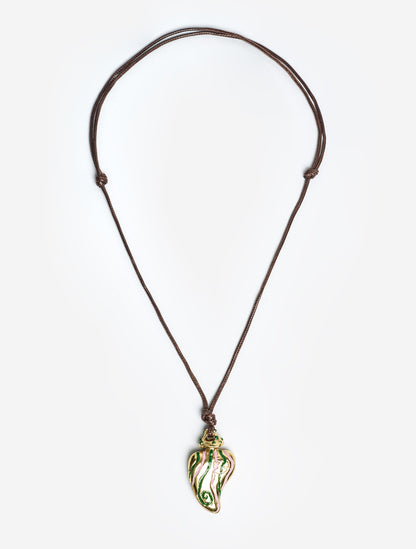 Collar Mini Perfumero Verde | Joyería Contemporánea | Sara y Flora