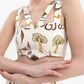 Helios Crop Top Estampado Hongos Tierra | Circe