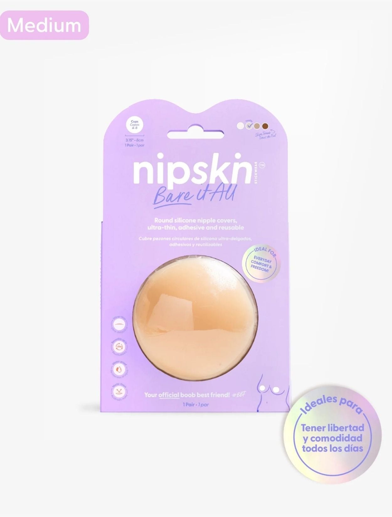 CUBREPEZONES DE SILICONA REUTILIZABLE