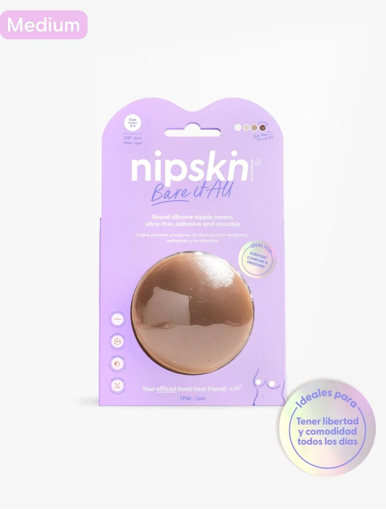 CUBREPEZONES DE SILICONA REUTILIZABLE