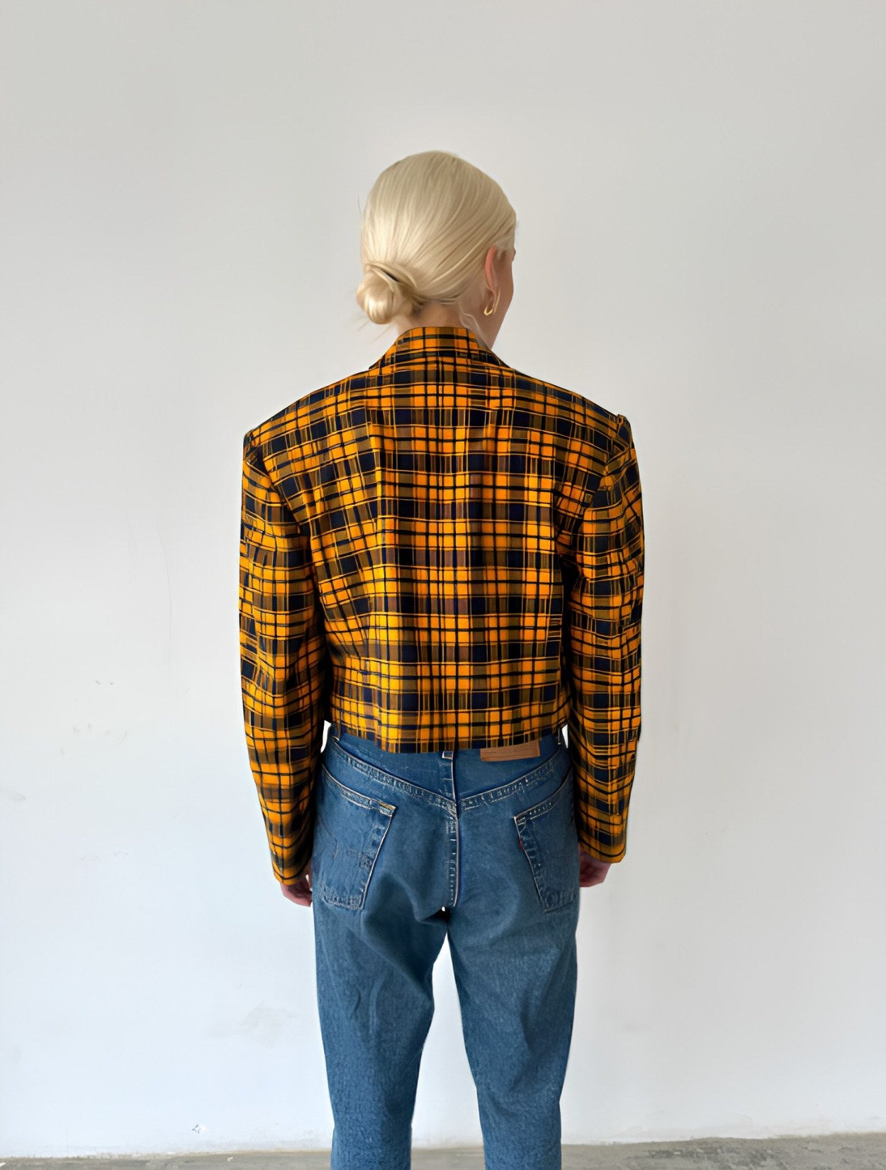 Traje de Edimburgo | Chaqueta Crop de Lana para Mujer
