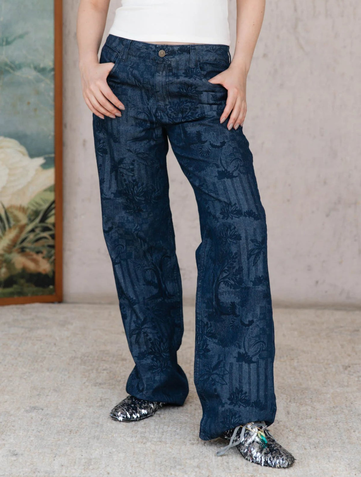 Jean Bali Denim | Bota Recta con Estampado