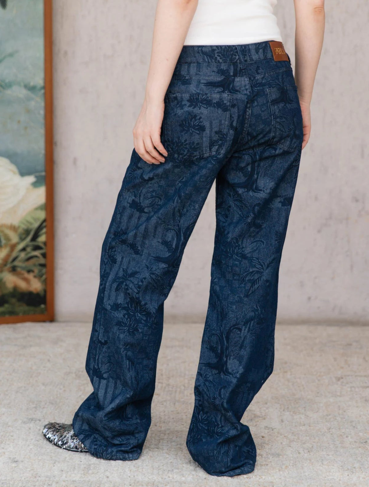 Jean Bali Denim | Bota Recta con Estampado