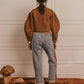 Bambi Camel Jogger | Rib Suave con Denim 