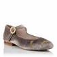 Libélula Loafers | Mocasines de Cuero y Terciopelo Taupe