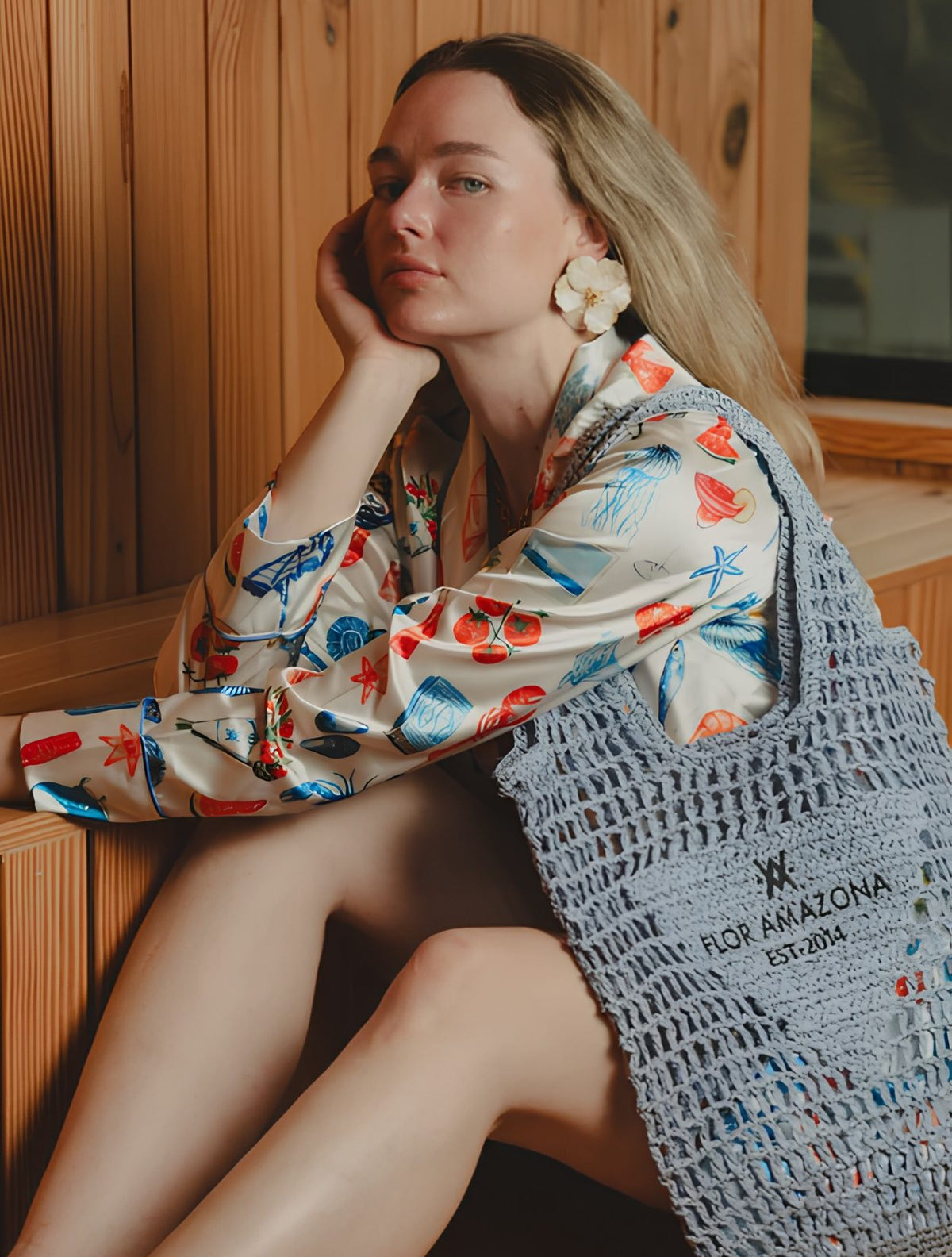 Summer Bag Sky Blue | Bolso Verano Tote Playa