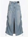 Falda Maxi Marea | Falda Maxi en Denim | Diseños Sinestesia