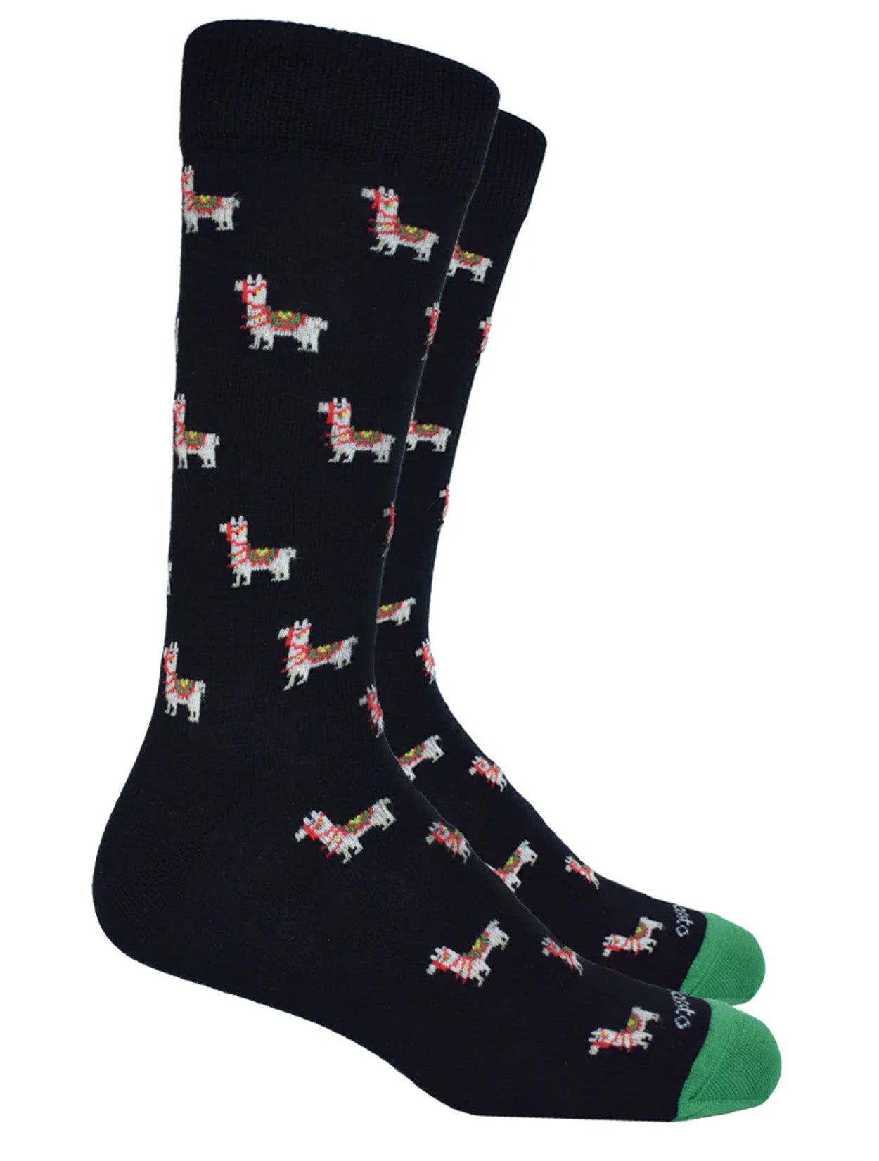 Medias Llamas | Accesorios Colombianos Medias Negras Diseño Exclusivo