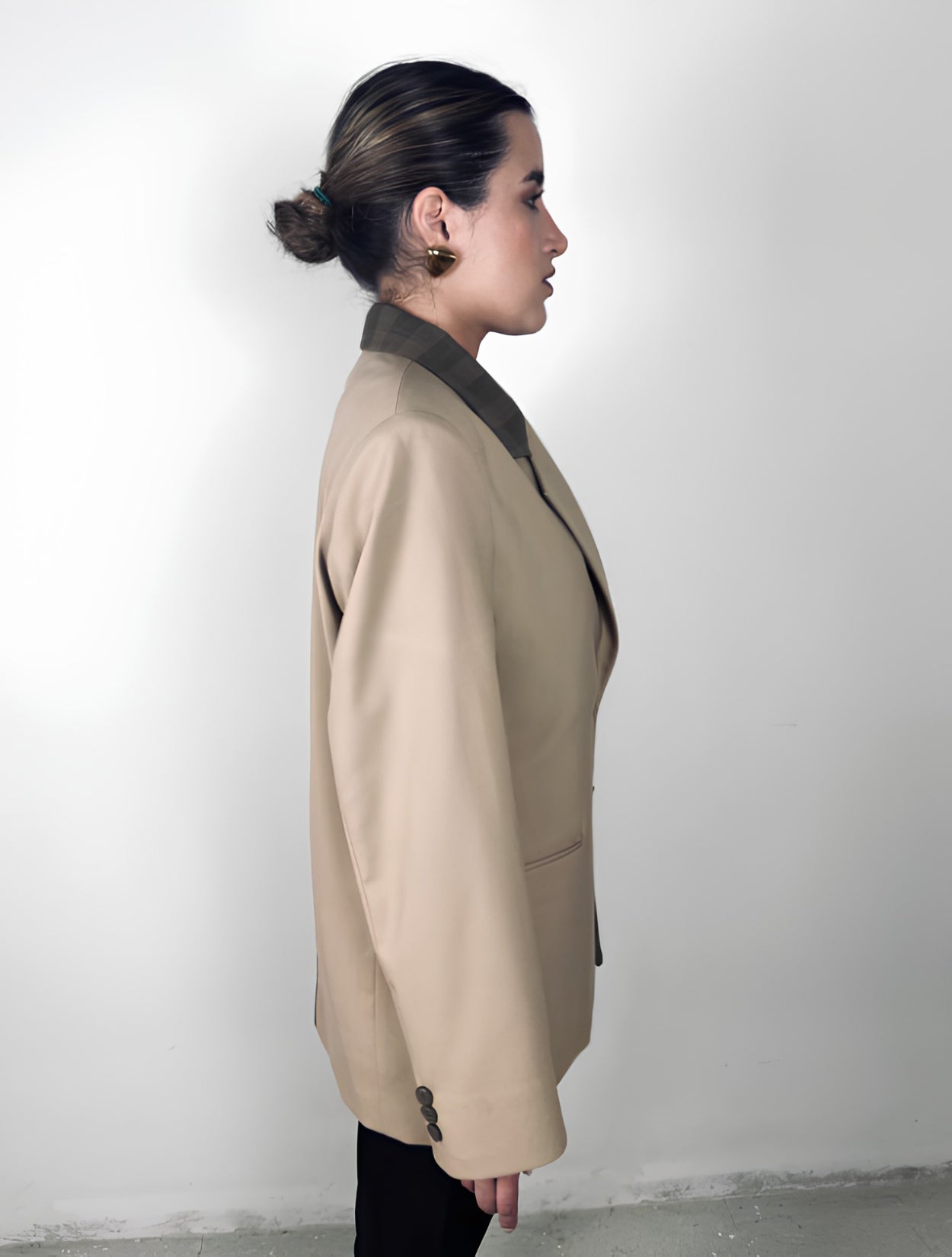 Chaqueta de traje Nápoles | Chaqueta Camel de Traje para Mujer