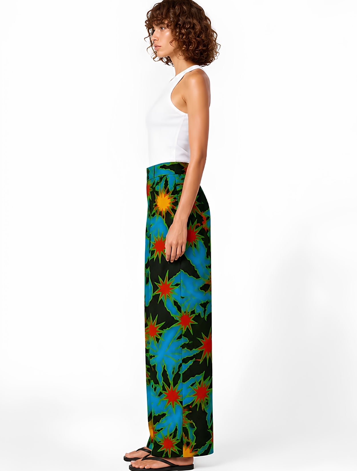 Blue Psi Bermuda Pant | Pantalón Wide Leg Mujer