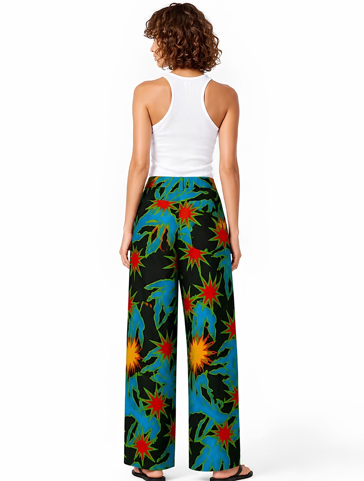 Blue Psi Bermuda Pant | Pantalón Wide Leg Mujer