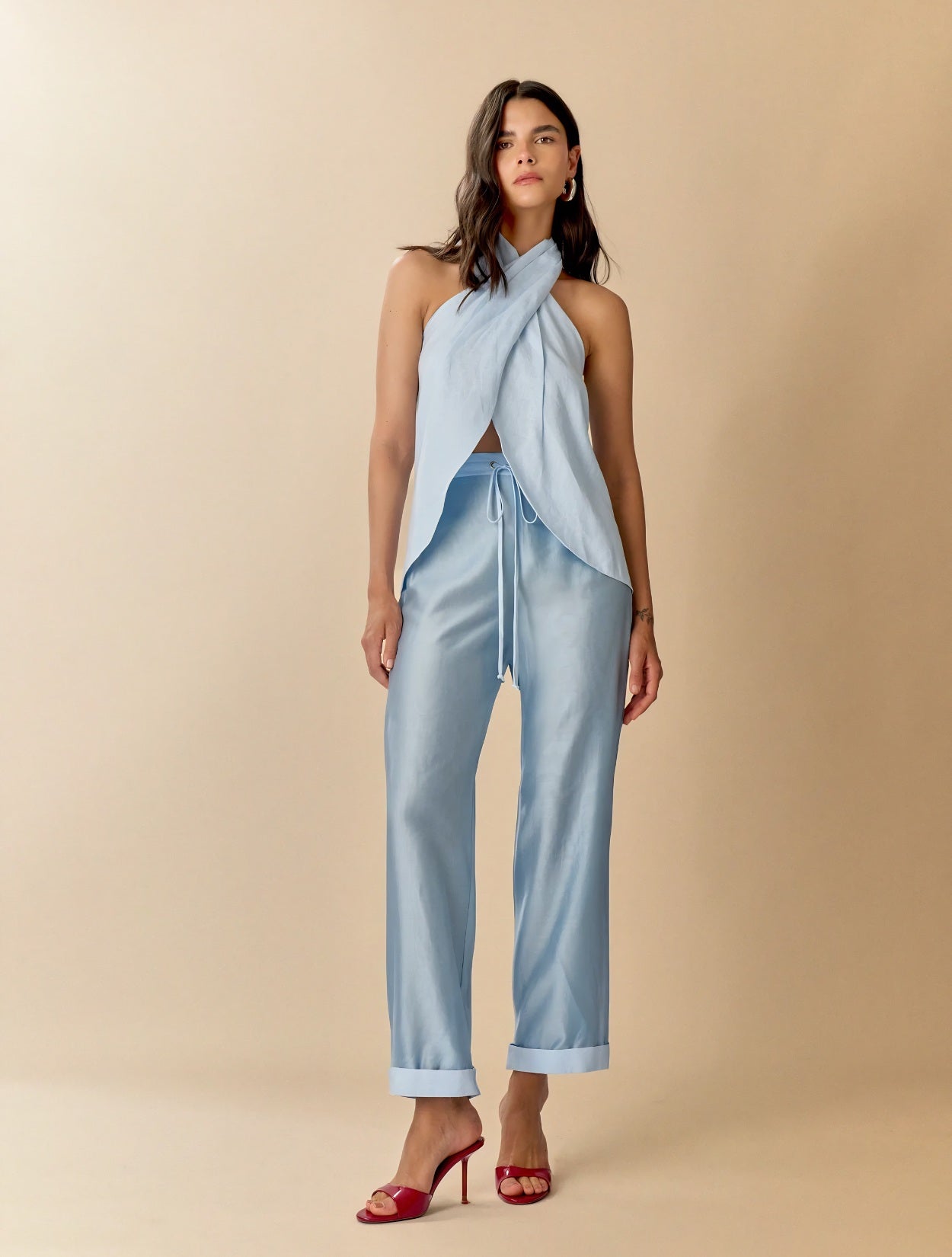Pantalón Celeste | Casual Elegante 