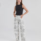 Pantalón Love Marfil | Wide Leg Tiro Alto 