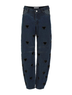 JEAN MINI HEARTS BARREL