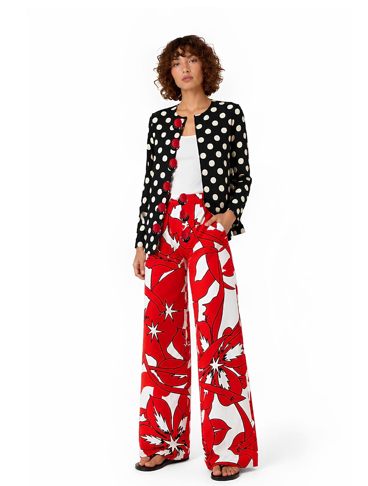 Hai Red Pant | Pantalón Tiro Alto Bota Recta 