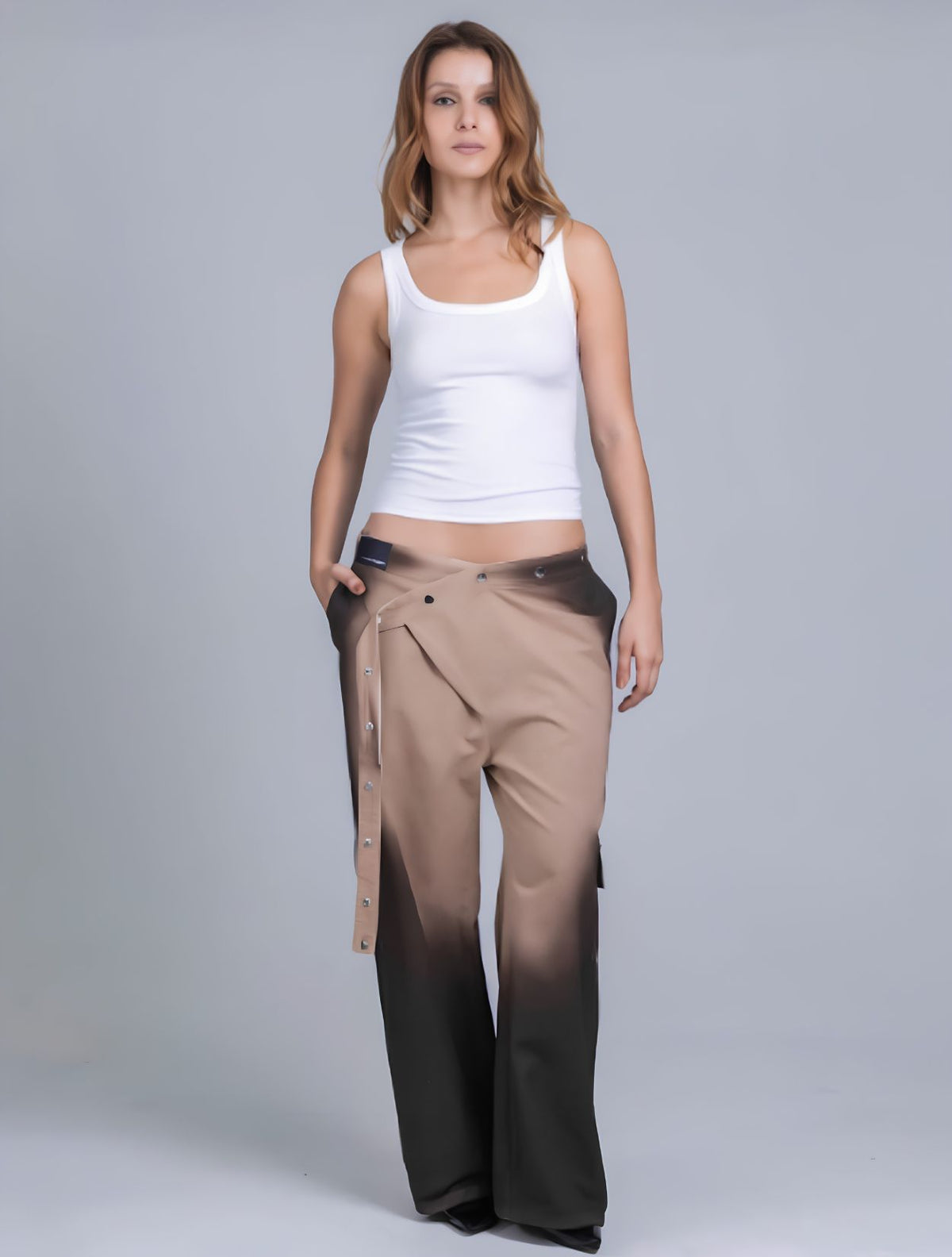 Corteza Pants | Pantalón Cargo Teñido a Mano y Diseño Único