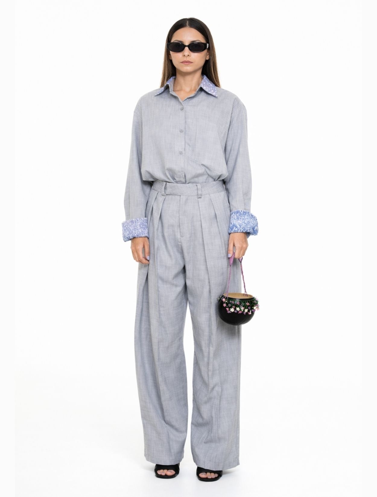 PANTALÓN DE OFICINA GRIS CLARO