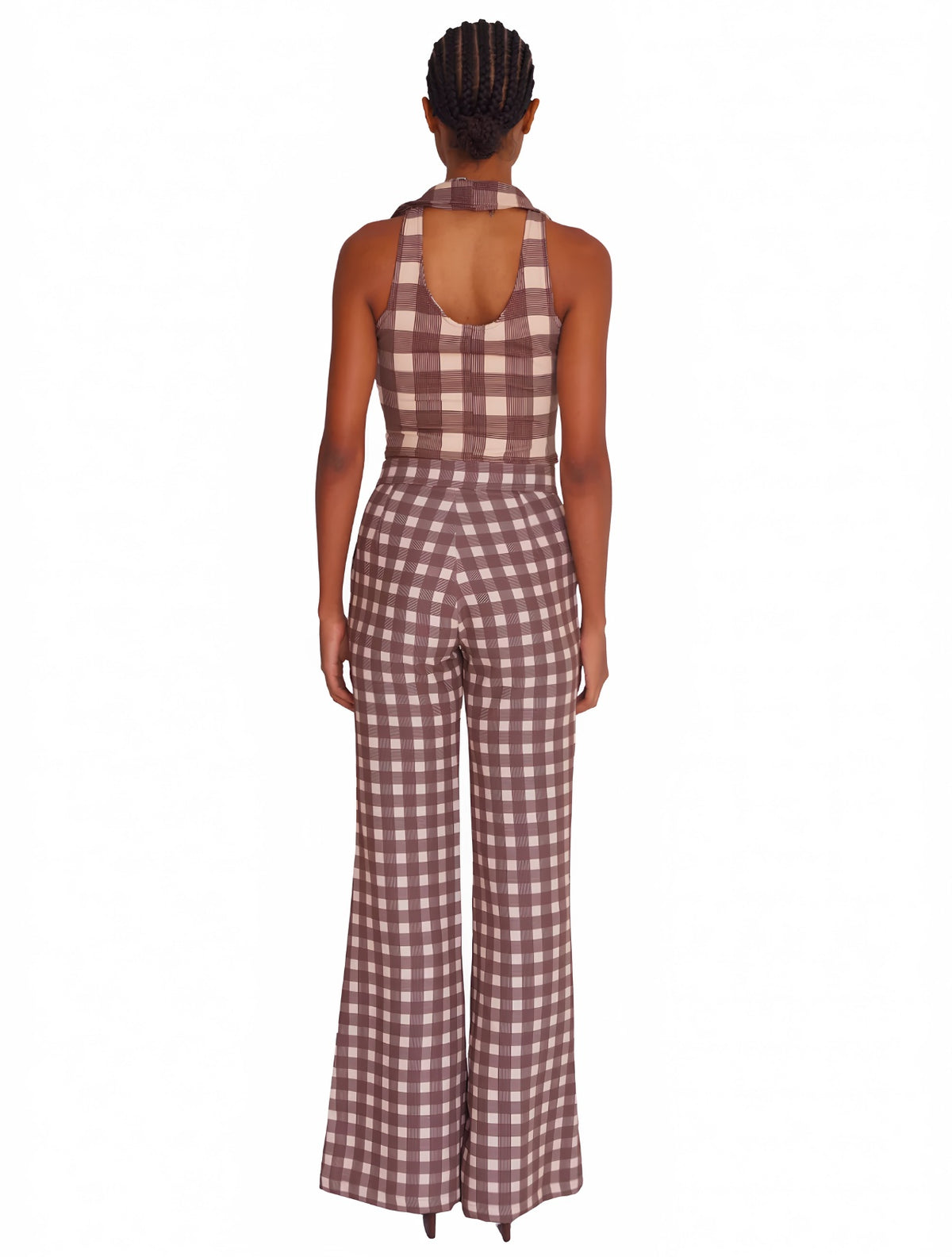 Brown Gingham Pants | Pantalón Cuadros Marrón