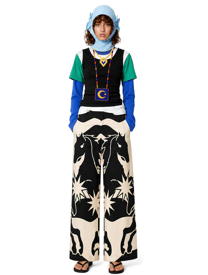 Black Horse Pant | Pantalón Estampado