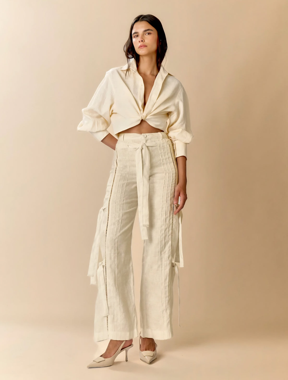 Pantalón Sabine | Wide Leg en 100% Lino