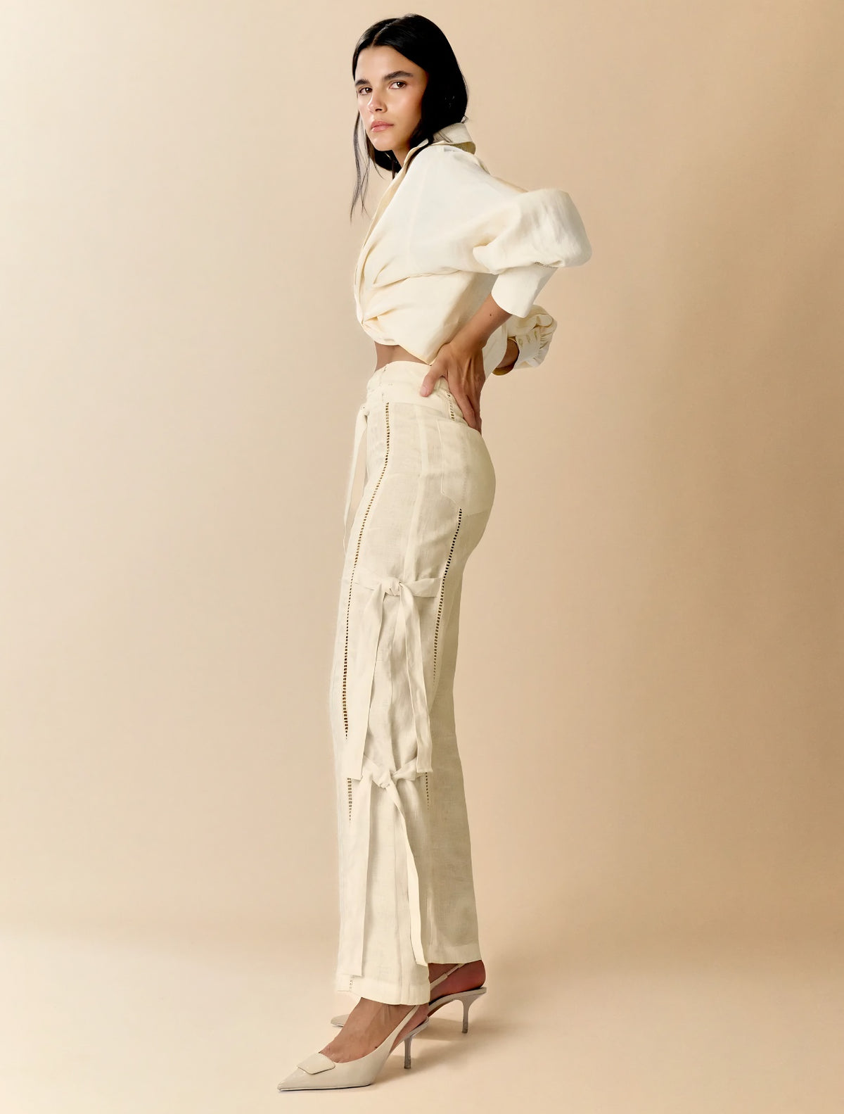 Pantalón Sabine | Wide Leg en 100% Lino