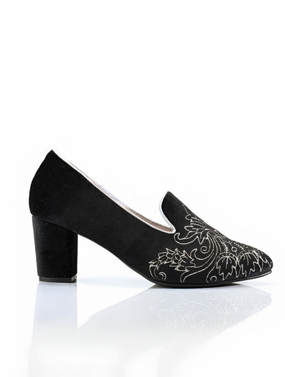 Poème Tacones | Bordados en Lino Taupe