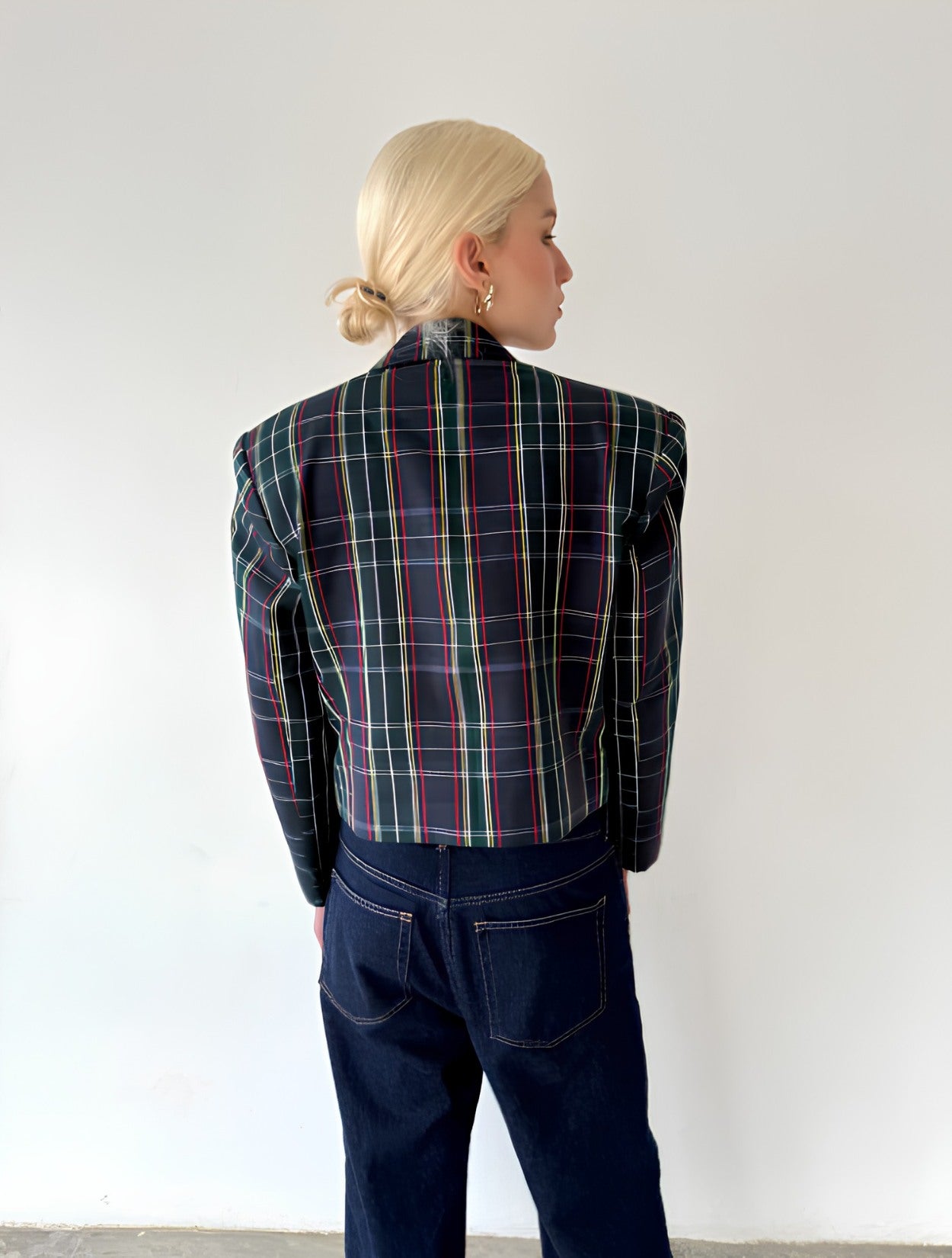 Blazer Croptop Praga en Lana | W Studios