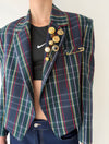 Blazer Croptop Praga en Lana | W Studios