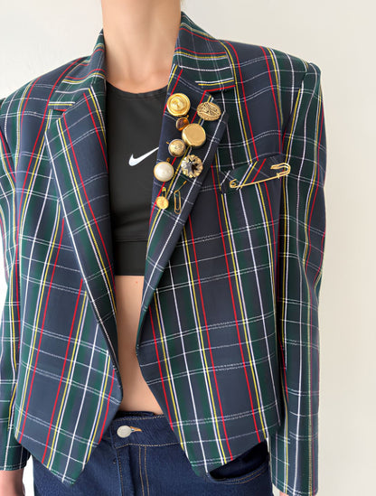 Blazer Croptop Praga en Lana | W Studios