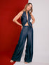Pantalón Kiro de Fredda con silueta de pierna ancha y tiro alto en lino para mujer – Moda colombiana de lujo | Casa Precis, Concept Store. Primer plano.