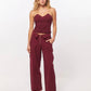 Vino Pants y Vino Top | Pantalón Artesanal Colombiano Hecho a Mano