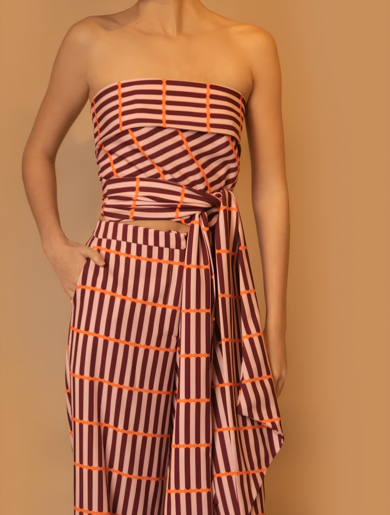 Top de drill Savia Ébano | Top elegante
