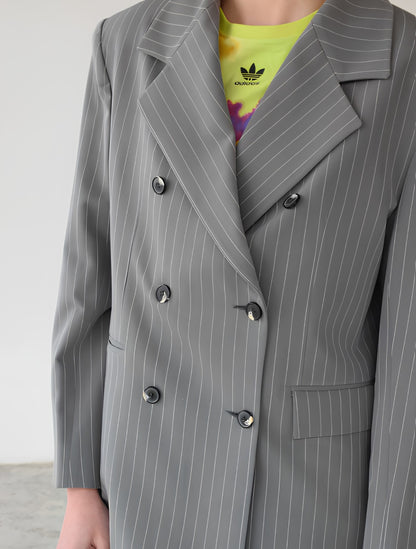 Blazer Negro Sicilia Cruzado en Lana | W Studios