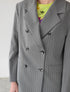 Blazer Negro Sicilia Cruzado en Lana | W Studios