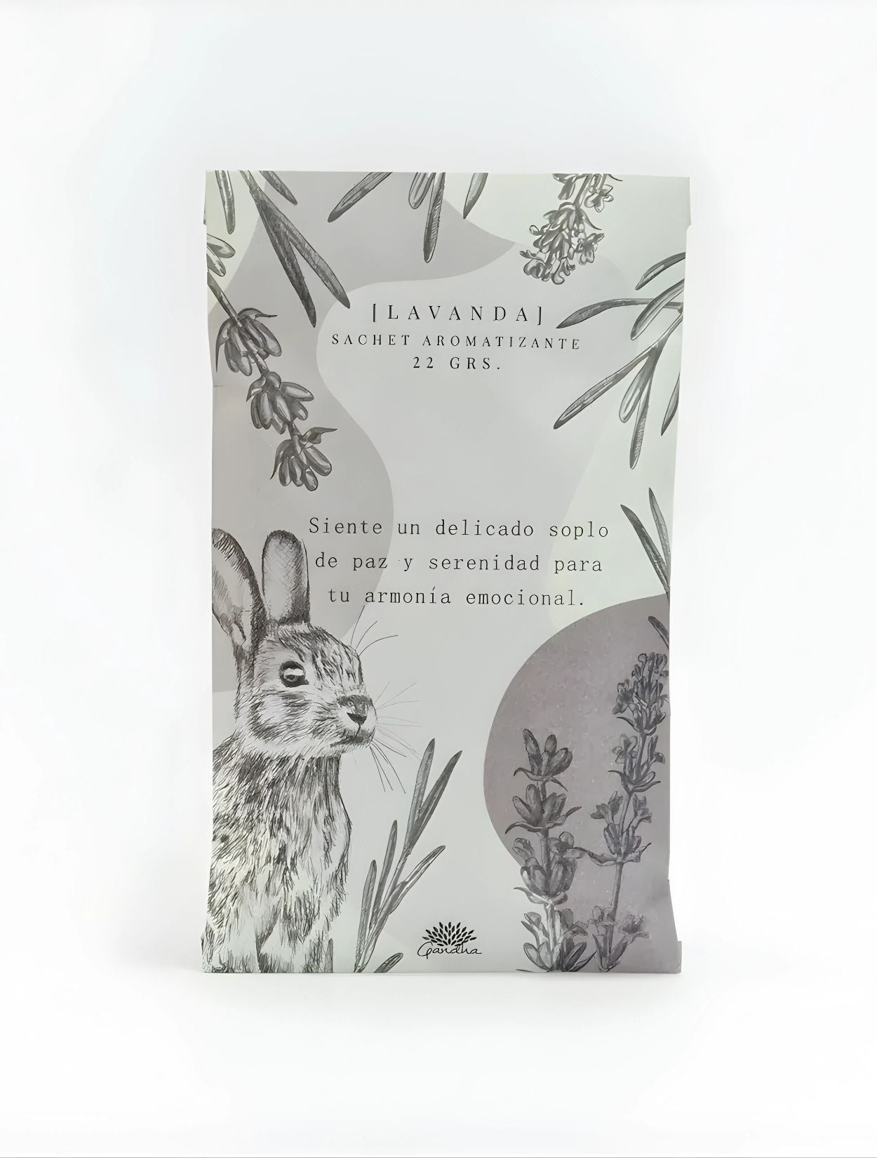 Sachet de papel artesanal aroma Lavanda de la marca colombiana Gandha. Accesorio original de lujo colombiano y esencia de marcas colombianas para clósets, disponible en nuestro concept store.