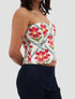 Top con estampado de bloques Mendelii | Top Artesanal para Mujer
