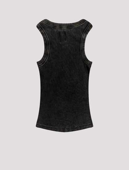 TOP SIN MANGAS ACID WASH