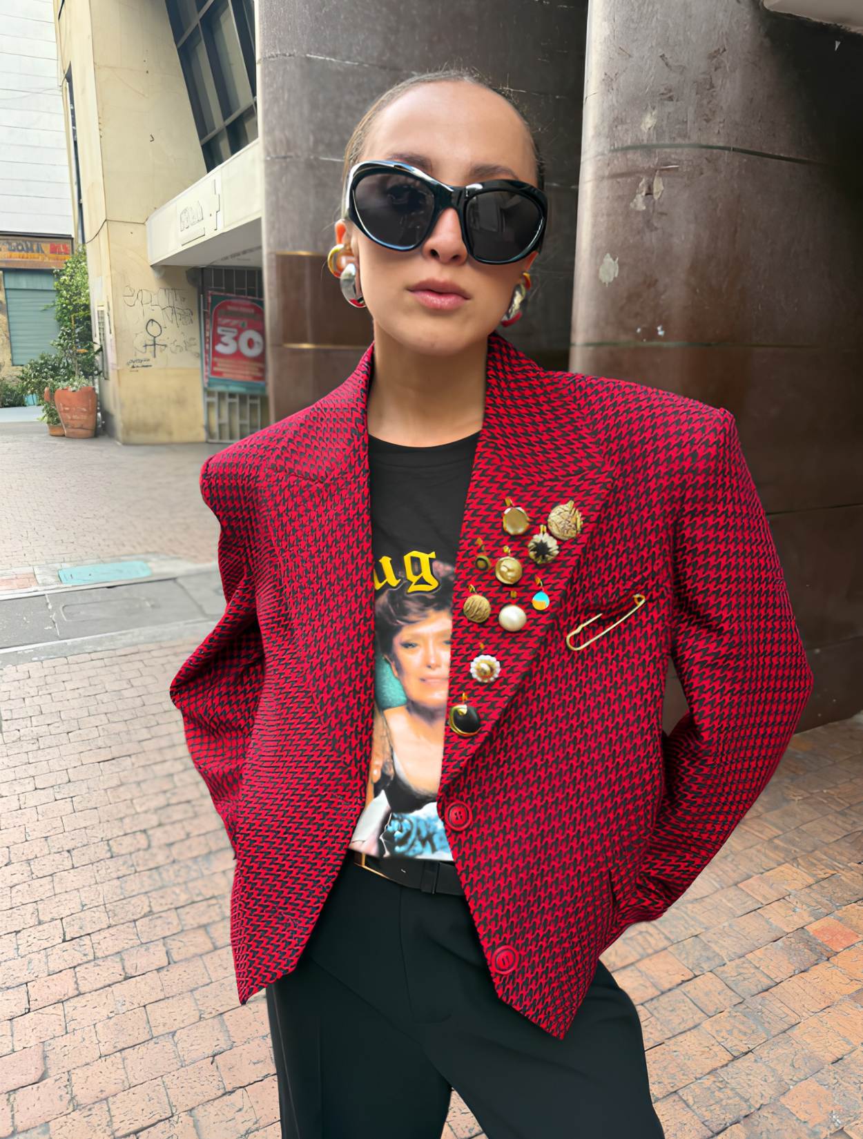Blazer Croptop Twiggy en Lana | W Studios