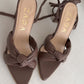 Tacón Puffi Zaga | Tacón en Cuero Chocolate para Mujer
