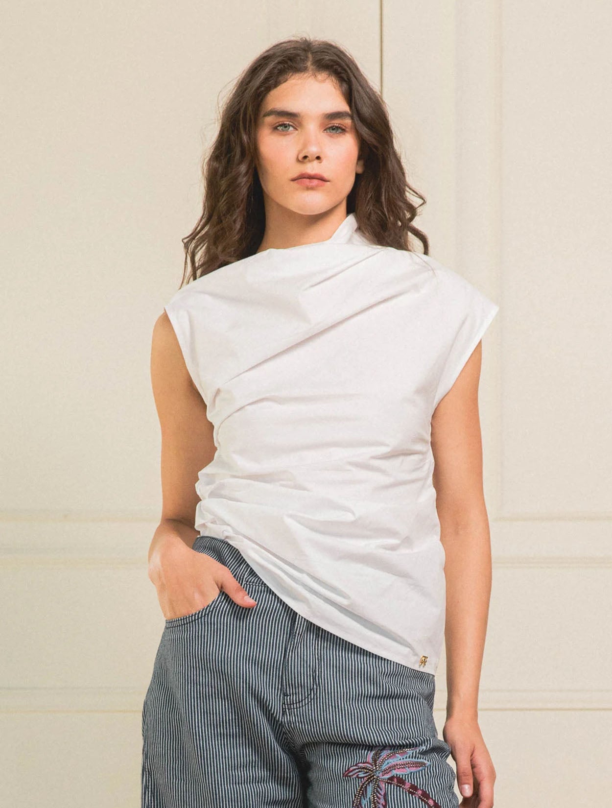 Top Blair | Ropa de Mujer Slow Fashion Estructurada Minimal Colombiana x Flow Inspire Us x Casa Precis