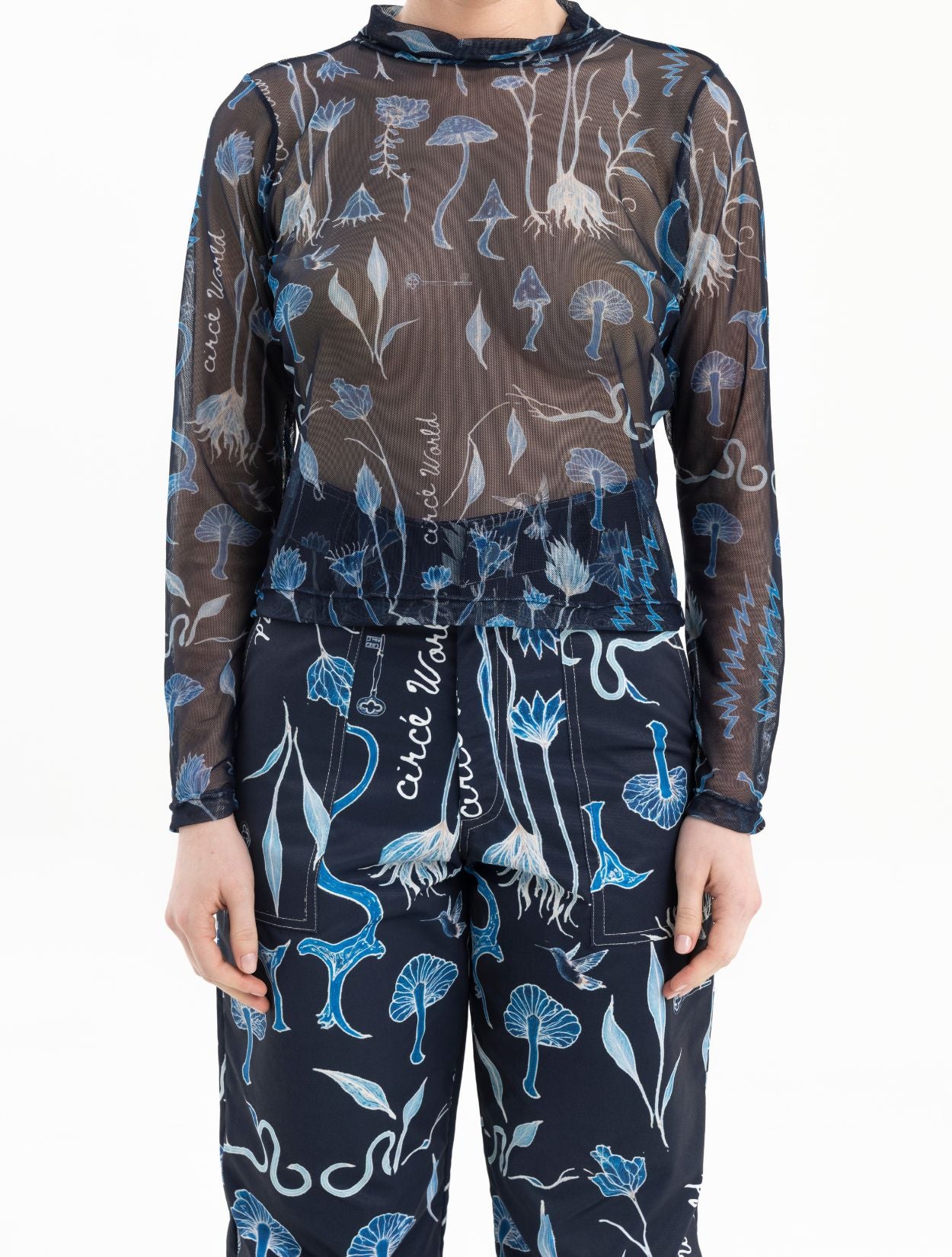 Helios Top Manga Larga Azul Oscuro | Circe