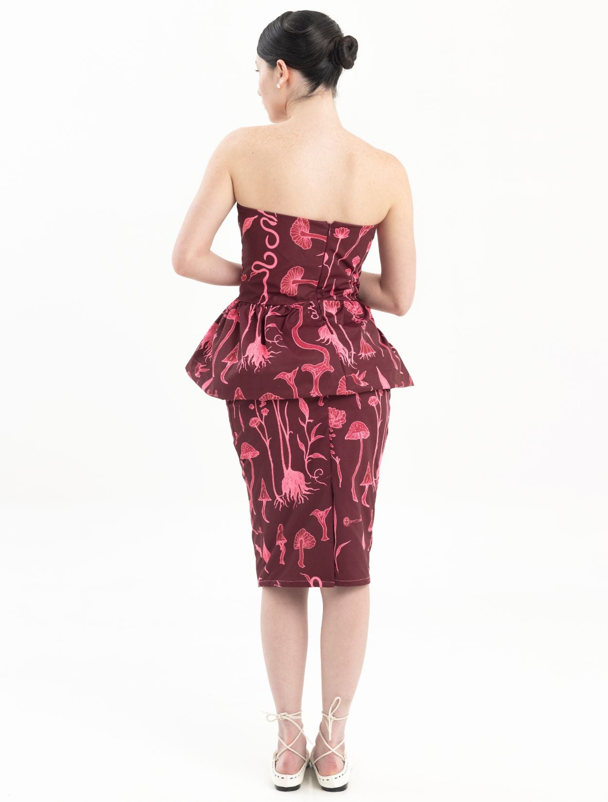 Helios Strapless Pink Estampado Hongos | Circe