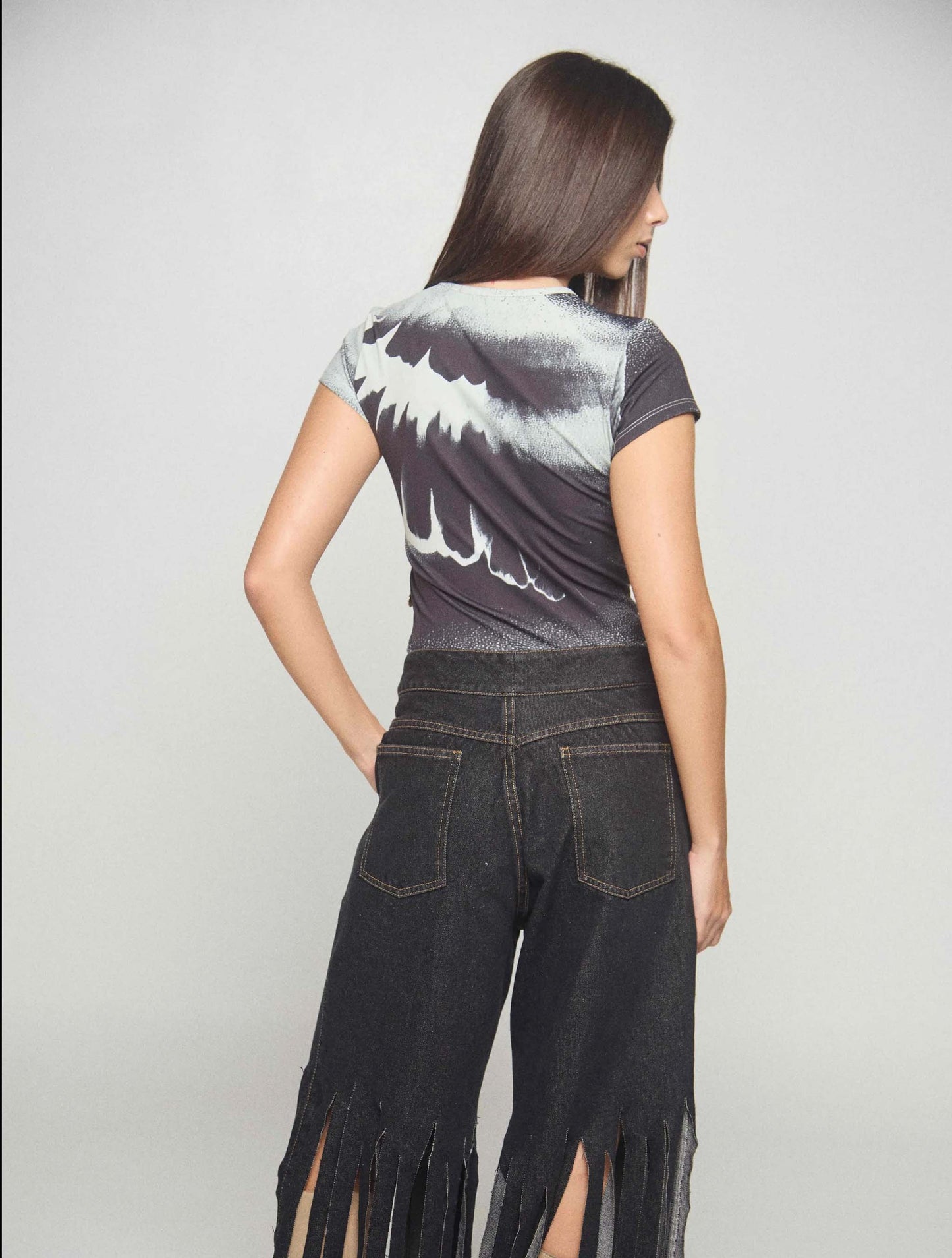 TOP CISNE CON ESTAMPADO