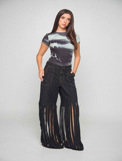 TOP CISNE CON ESTAMPADO