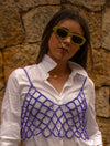 TOP DIAMANTE AZUL