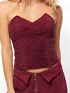 Vino Top | Top Artesanal Colombiano Strapless Bordado