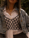TOP DIAMANTE NEGRO